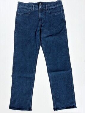 (34x32) H&M Dark Denim Blue Regular Fit Men's Jeans (Like New)